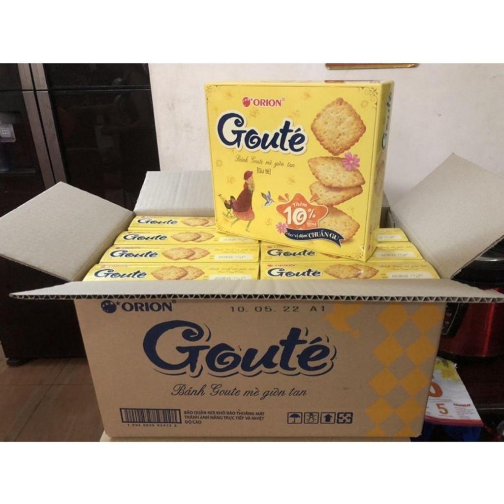 Bánh Goute Orion Mè Giòn Tan Hộp 316.8g, 8 gói