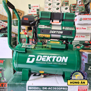 Máy nén khí không dầu giảm âm 30Lít Dekton DK-AC3930-PRO-PLUS/Công suất 2HP-1500W/2piston nạp nhanh