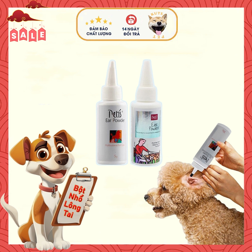 Bột nhổ lông tai cho chó mèo
