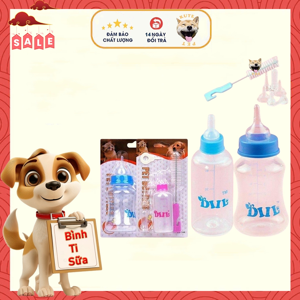 Bình ti sữa cho chó mèo 60ml-150ml