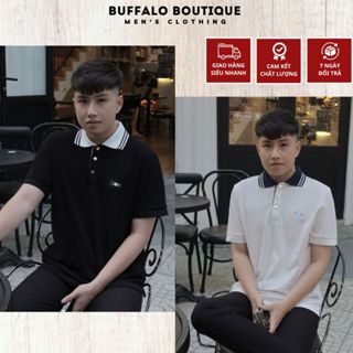 Áo Polo Nam Đì Ối Thêu Logo Vàng Vuông Siêu Đẹp - Áo Polo Nam Nữ Đi Ối Chất Cotton Gai Cao Cấp