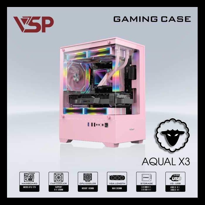 Case Vỏ VSP AQUAL X3 PINK