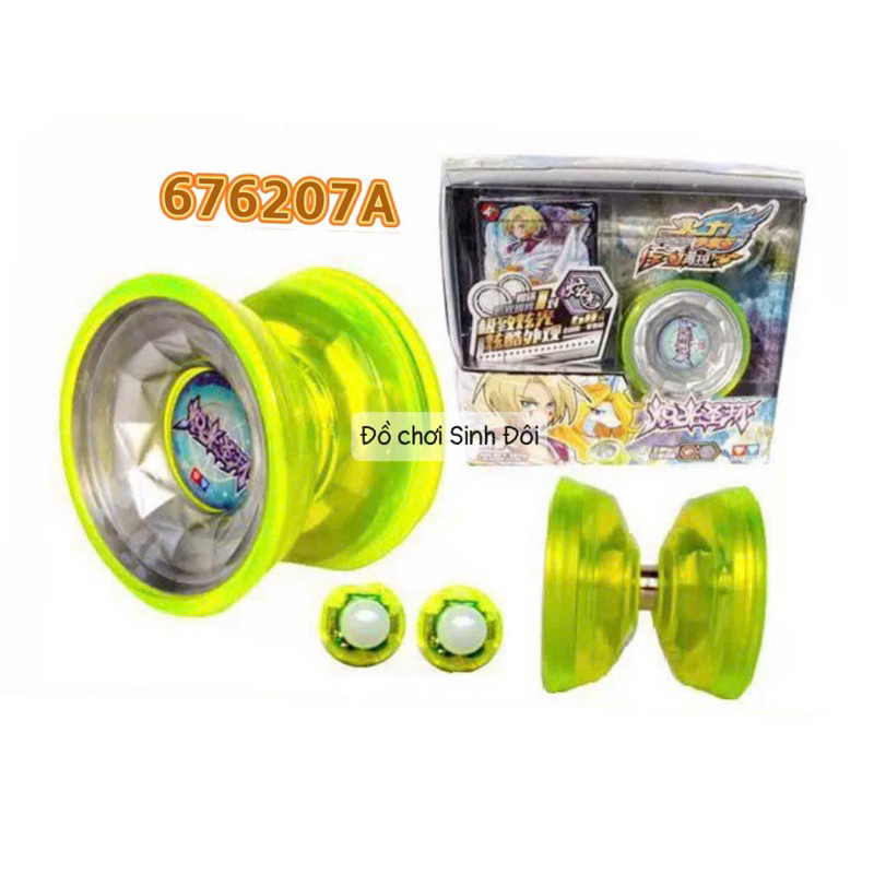 Đồ chơi yoyo 676207A màu dạ quang - tuyệt đỉnh yoyo - đồ chơi vận động