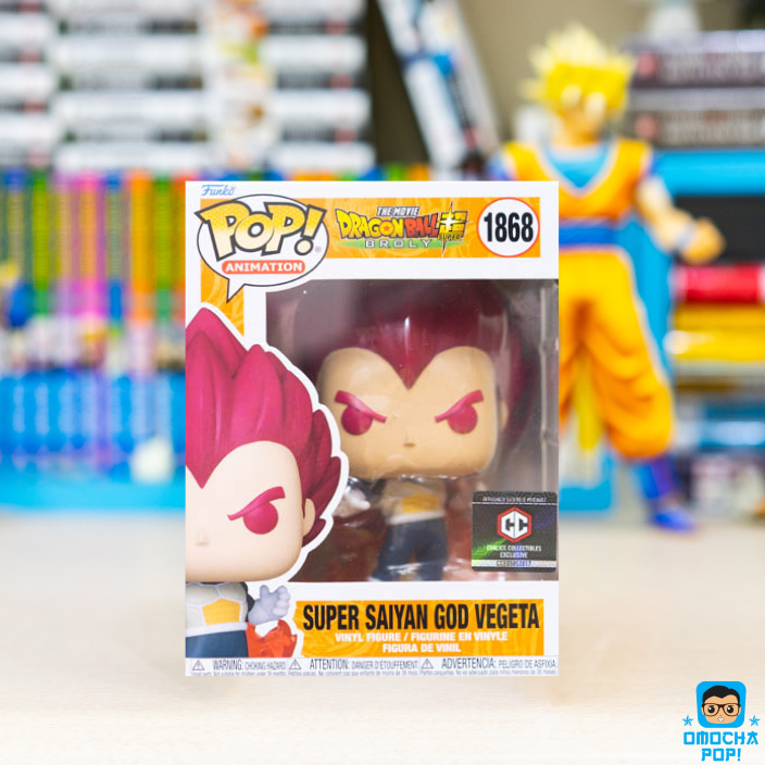 Mô Hình Chính Hãng Funko Pop - The Movie Dragon Ball Super Broly: Super Saiyan God Vegeta #1868 Tem 