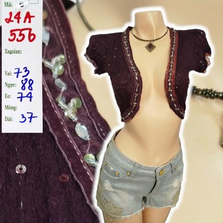Áo khoác ren, voan mỏng CROPTOP (2hand)