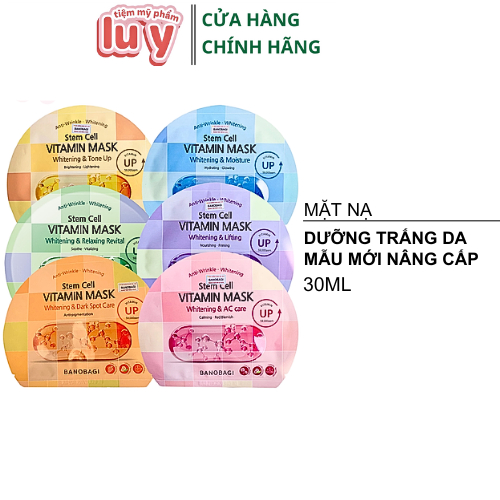 Mặt Nạ BANOBAGI Vitamin Stem Cell Mask Mẫu Mới Hộp 10 mask - LUY STORE