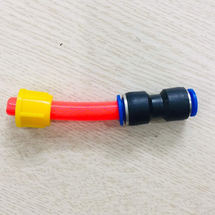 Đầu nối máy bơm  đôi 12v mini ra ống 8mm