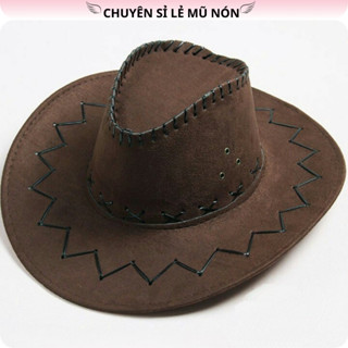 Mũ Cao Bồi Da Lộn Nhiều Màu Phong Cách Vintage Cho Nam, Nữ, Chất Liệu Mềm Form cứng , Phù Hợp Đi Chơi, Du Lịch, Đi Biển