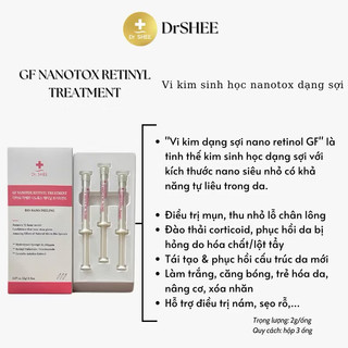  Vi kim dạng sợi retinol GF Dr Shee.   Set 3 ống   