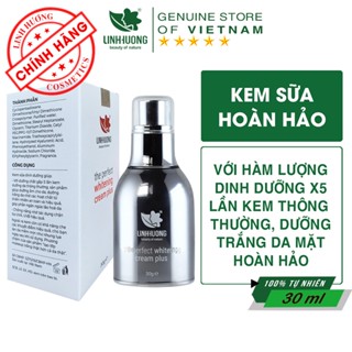 Kem Sữa Linh Hương Dưỡng Trắng Da Mặt, Cấp Ẩm, Ngừa Lão Hóa, Cân Bằng Da The Perfect Whitening Cream Plus 30ml