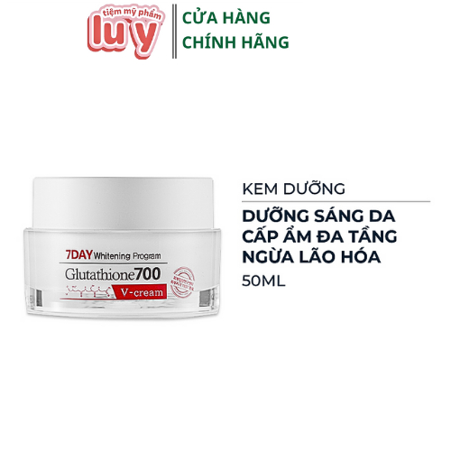 Kem dưỡng trắng da 7DAY GLUTATHIONE 700 VCREAM ANGEL'S LIQUID 50ml