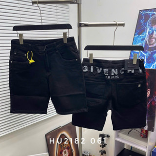  Quần short bò ngố nam PB đen đậm trơn phối in và thêu chữ loang sau mông basic dày dặn boy phố 