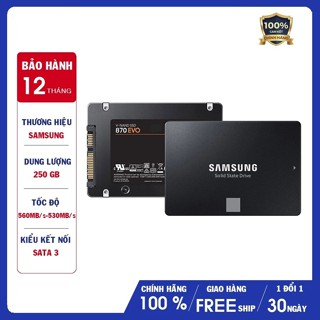 Ổ cứng SSD Samsung 870 EVO 2.5-Inch SATA III MZ-77E250-77E500 tốc độ cao