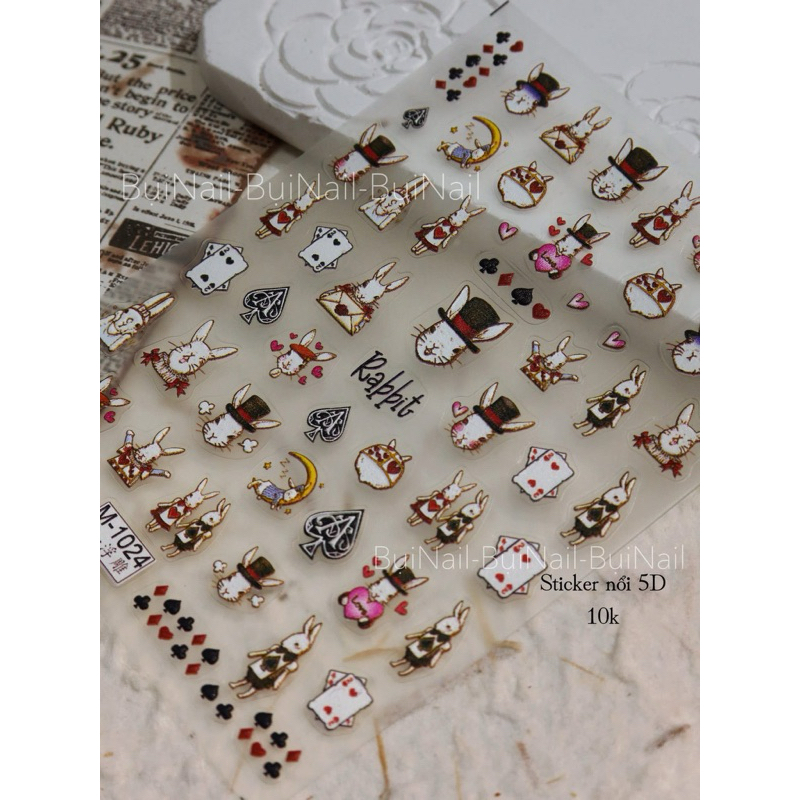 STICKER NỔI 5D MẪU MỚI