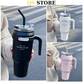 Ly Giữ Nhiệt SITARAYURI Kèm Ống Hút Bình Giữ Nhiệt 1480ML Cốc Giữ Nhiệt Có Tay Cầm COC46