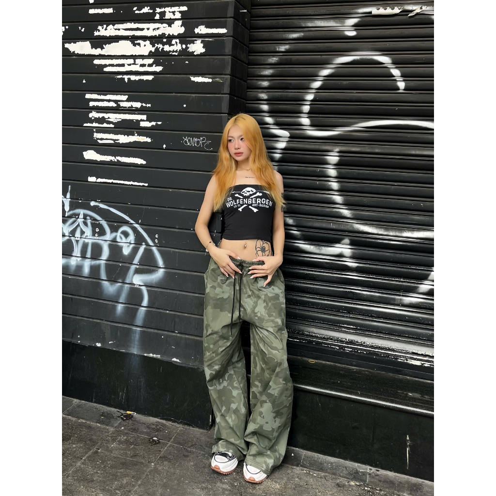 (ĐEN STUDIO) QUẦN KAKI FORM RỘNG HỌA TIẾT BEO + CAMO ĐEN STU ( Q9 ) | BigBuy360 - bigbuy360.vn