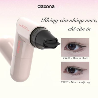  DEZONE  Bút in kẻ Eyeliner tích hợp hai đầu in sẵn nét mảnh vẽ nhanh chóng tiện lợi phiên bản cao cấp 