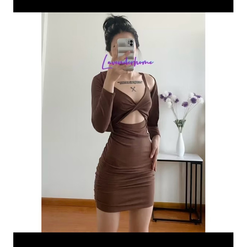 set đầm ôm body có khoác ngoài ( thanh lý )