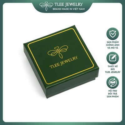 Hộp đựng trang sức TLEE, hộp quà size 7.5cm x 7.5cm cao cấp đựng lắc tay TLEE JEWELRY