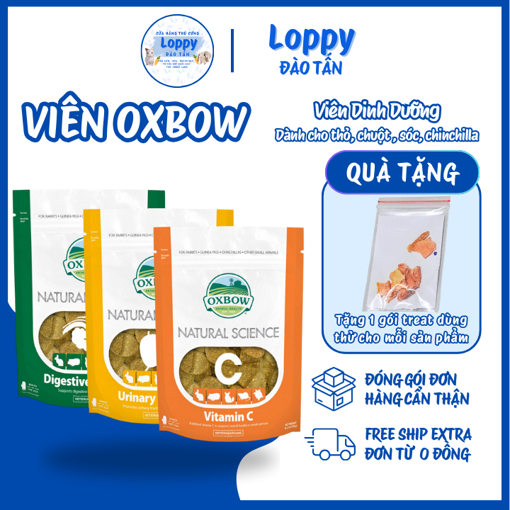 (Lẻ) Viên Oxbow Vitamin - Viên Dinh Dưỡng Dành Hỗ Trợ Phục Hồi Cho Thỏ/ Chuột/ Sóc/ Chinchilla 1- 5V