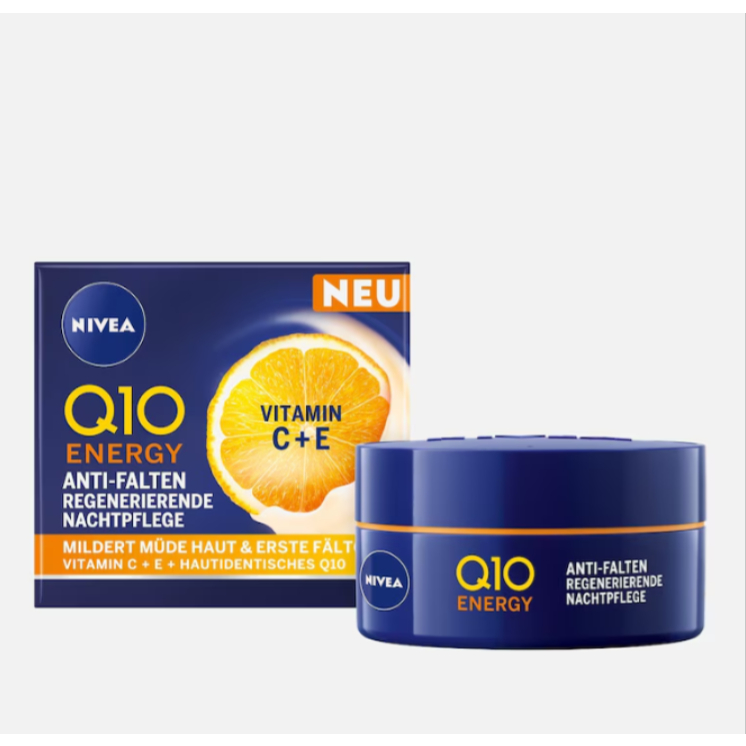 KEM DƯỠNG BAN ĐÊM NIVEA Q10 ENERGY – CHỐNG NHĂN, TÁI TẠO DA TRONG GIẤC NGỦ - 50ML