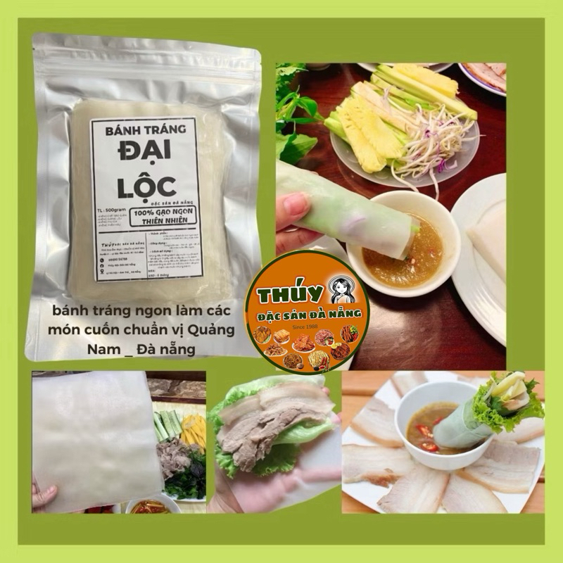 Bánh Tráng Đại Lộc Đặc Sản Túi 500gr Chuyên Cuốn Thịt Heo Ngon Đúng Vị Đặc Sản Quảng Nam Đà Nẵng