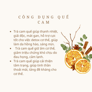 ( ảnh thật) Trà cam quế xả thải độc cơ thể