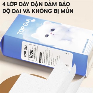 【MỚI  【1 bịch MÈO TRẮNG TOP GIA  Khăn giấy rút Top Gia 1 bịch TopGia, giấy vệ sinh treo tường 1000 tờ 4 l