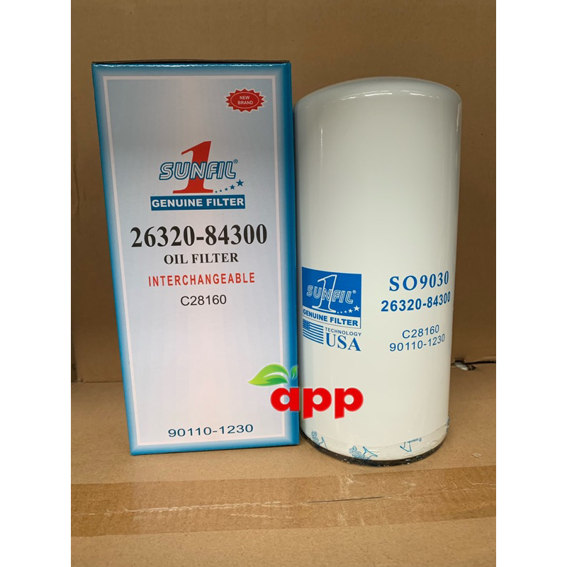 Lọc nhớt xe Huyndai trago Exceint HD1000 26320-8430 P502638