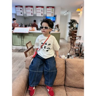 Quần Jean Dài Bé Trai, Quần Denim Mùa Xuân Thu 2025 Phong Cách Hàn Quốc Với Tông Màu Mới Nổi Bật Size 13-39kg B0014