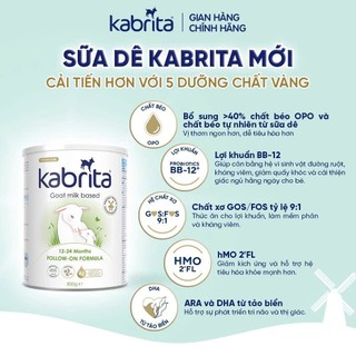 [Date 12.2026] Combo 2 Lon Sữa Dê Kabrita số 2 Lon 800g Cho bé 12-24 Tháng