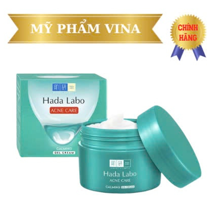 (Xanh Lá)Gel Dưỡng Ẩm Hada Labo Acne Care Calming Gel Cream 50g - Cho Da Mụn, Nhạy Cảm