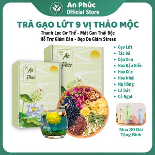  Trà Gạo Lứt An Phúc Mix 8 Vị Thảo Mộc Thải Độc Gan Thanh Lọc Cơ Thể Lợi Sữa Dưỡng Da Hỗ Trợ Giảm Cân 