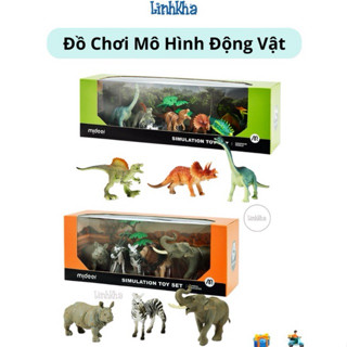 Đồ Chơi Mô Hình Động Vật Và Khủng Long Similation Toy Dinasour Animal Set Mideer Cho Bé 3 4 5 6 Tuổi