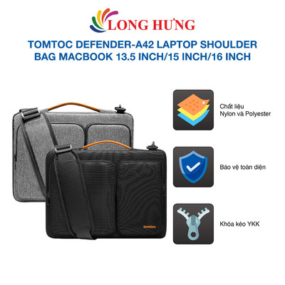 Túi xách chống sốc Tomtoc Defender-A42 Laptop Shoulder Bag Macbook 13.5 inch/15 inch/16 inch - Hàng chính hãng
