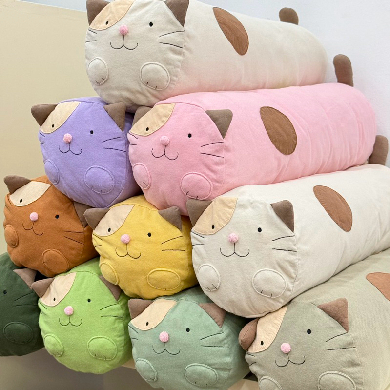 Gối ôm mèo ghiền 48cm Hikosen Cara