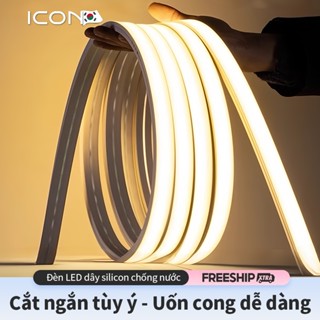 ICON Đèn Neon LED Dẻo 360° - Trang Trí Nhà, Quán Cafe, Tiệm Nail, Đèn Ngủ (1M/3M/5M/10M Tặng Nguồn)