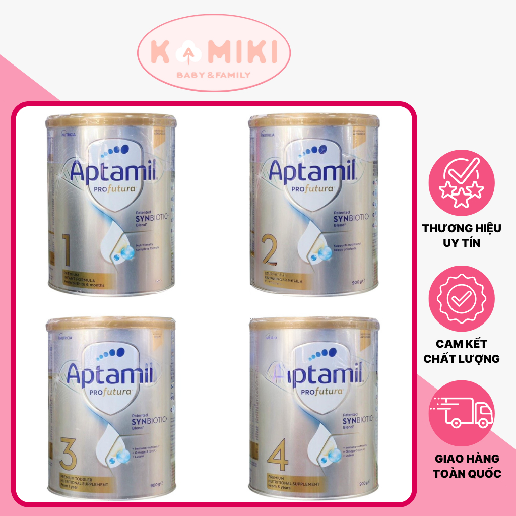 Sữa Aptamil Úc Hàng Chính Hãng Nội Địa Úc 1-2-3-4 900g |KAMIKI Baby & Family
