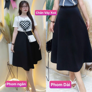 Chân váy xoè Bigszie lưng thun 60kg đến 90kg
