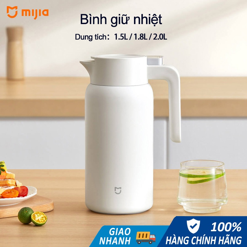 Bình giữ nhiệt Mijia INOX 316L, Bình pha trà Dung tích 1.5L/ 1.8L/ 2.0L, Giữ nhiệt lâu dài