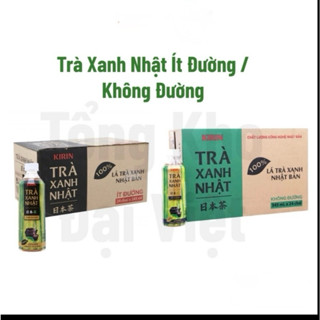 Thùng 24 chai trà xanh Nhật Kirin ít đường 345ml /không đường 345ml