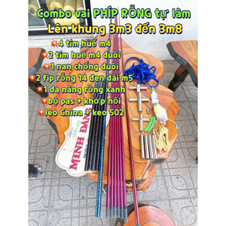   VAI phíp   combo khung về tự làm diều xỏ áo VAI PHÍP - lên khung diều cá & bẹn 