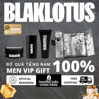  Bộ Quà Tặng cho Nam BLAKLOTUS Sáp Giữ Nếp Tóc  85g  Kem Cạo Râu  150g  Lăn Khử Mùi  75g  