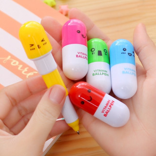 🖊️ Bút Bi Hình Viên Thuốc Dễ Thương – Giao Màu Ngẫu Nhiên, Có Thể Ghi Chú Màu Khi Đặt Hàng 💊✨