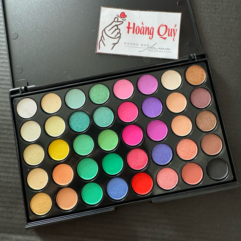 Bảng bột dặm Ombre 40 màu, Cọ dặm ombre, bảng bột dặm Ombre  nail - Hoangquy.233