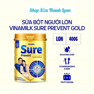 (HSD T5-2027) COMBO 2 LON Sữa Bột Vinamilk Sure Prevent 400g.