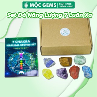  Set Đá Thô Năng Lượng 7 Luân Xa Mộc Gems Giúp Chữa Lành Hỗ Trợ Reiki Healing 