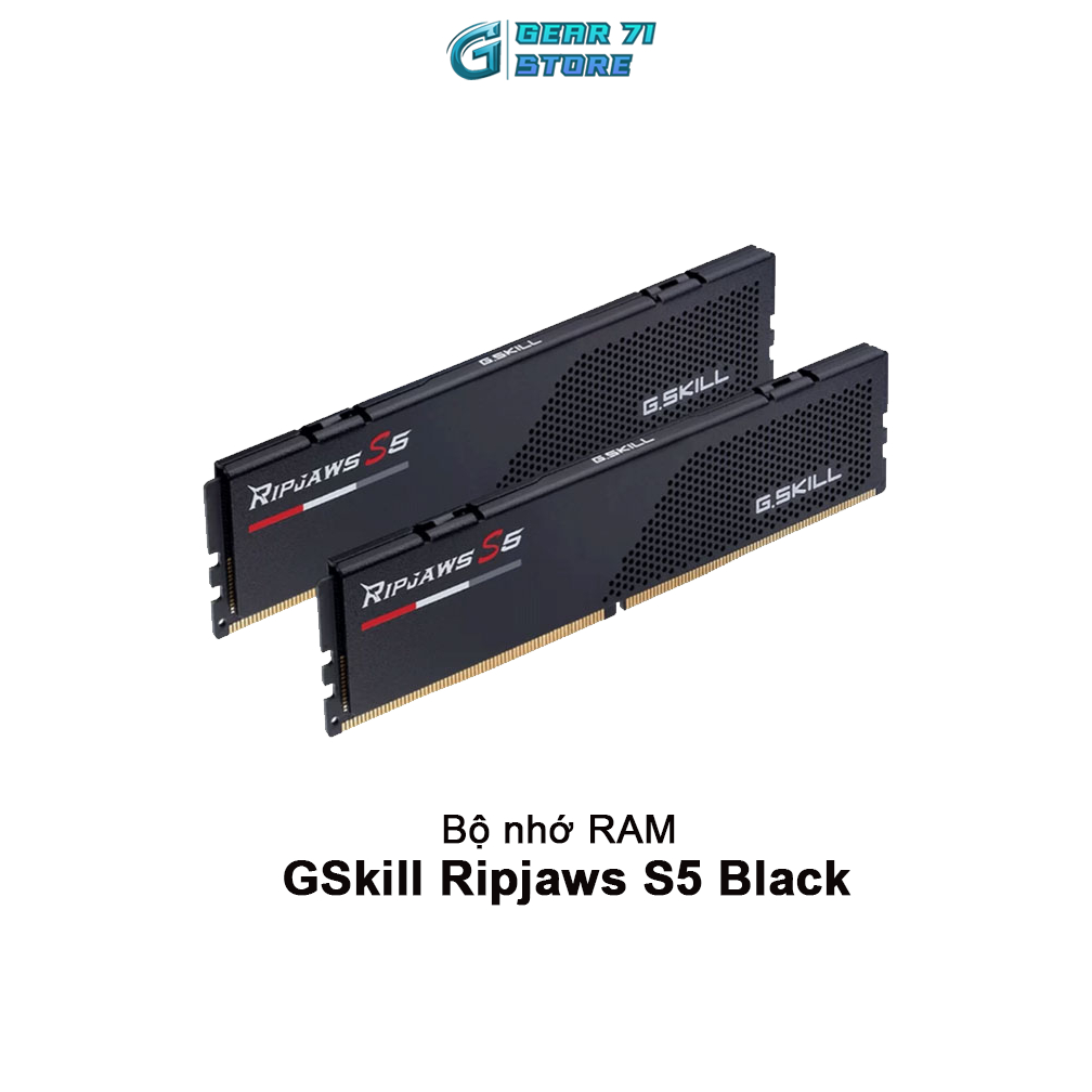 Ram GSkill Ripjaws S5 Black 32GB (16x2) DDR5 5200MHz - Hàng chính hãng