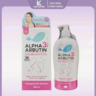 Sữa dưỡng thể body Alpha Arbutin 3Plus+ Collagen Precious Skin - Chai 500ml Lotion Dưỡng Body Làm Đẹp Da