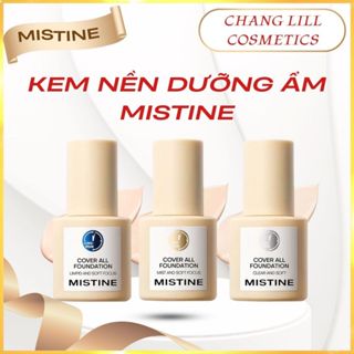 [MISTINE] Kem Nền Dưỡng Ẩm MISTINE dạng Lỏng Che Khuyết Điểm Kiềm dầu 36H Bản Dùng Thử + Bông Mút